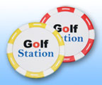 ゴルフコンペ記念品のカジノチップマーカー